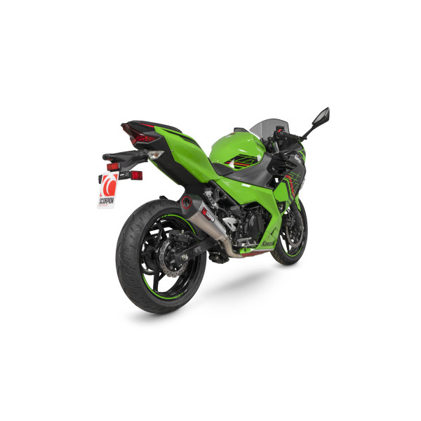 Scorpion Exhaust Kawasaki Ninja 400 2018 - 2023 Serket Taper Race System Titanium Sleeve